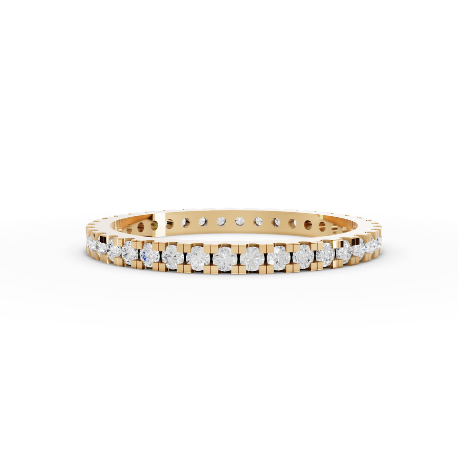 0.53 Ct Round Bar-Set Full Eternity Ring