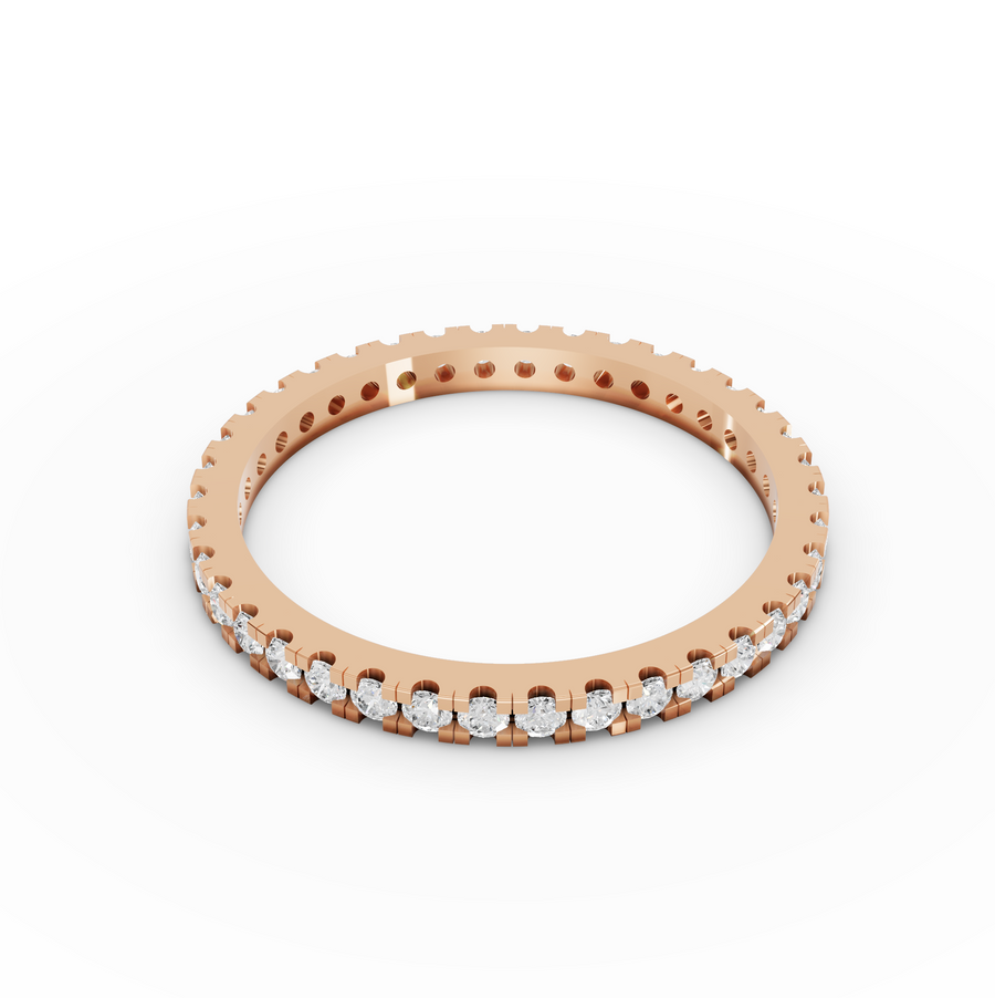 0.53 Ct Round Bar-Set Full Eternity Ring