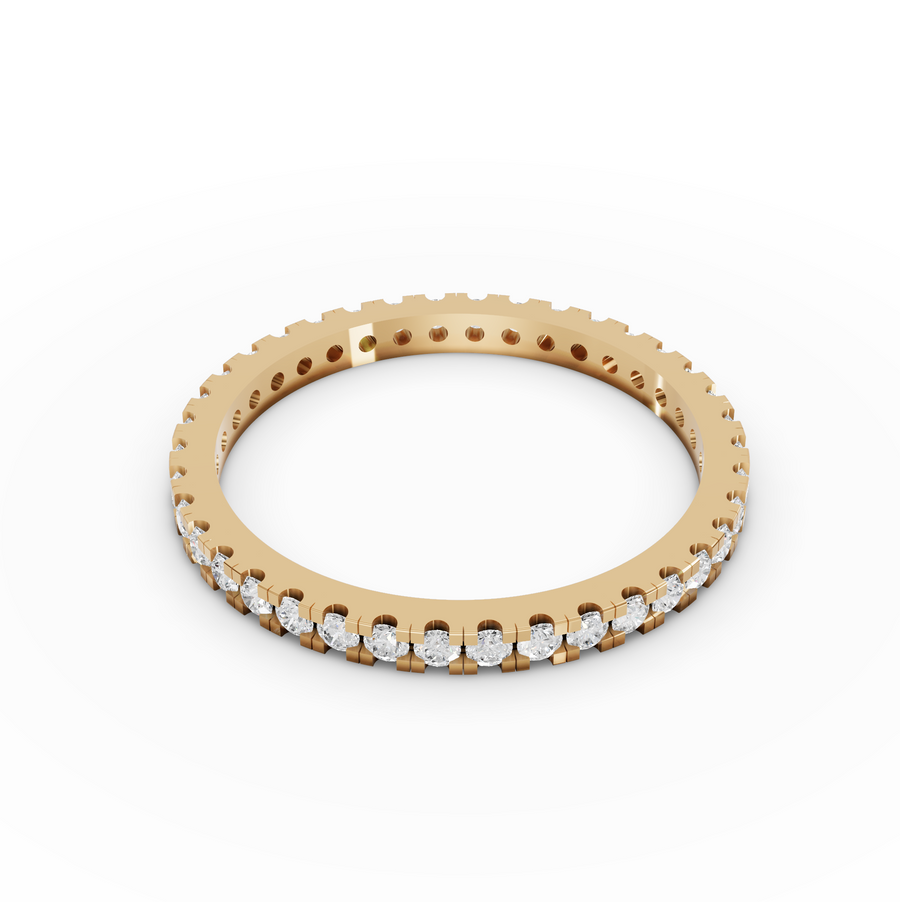 0.53 Ct Round Bar-Set Full Eternity Ring