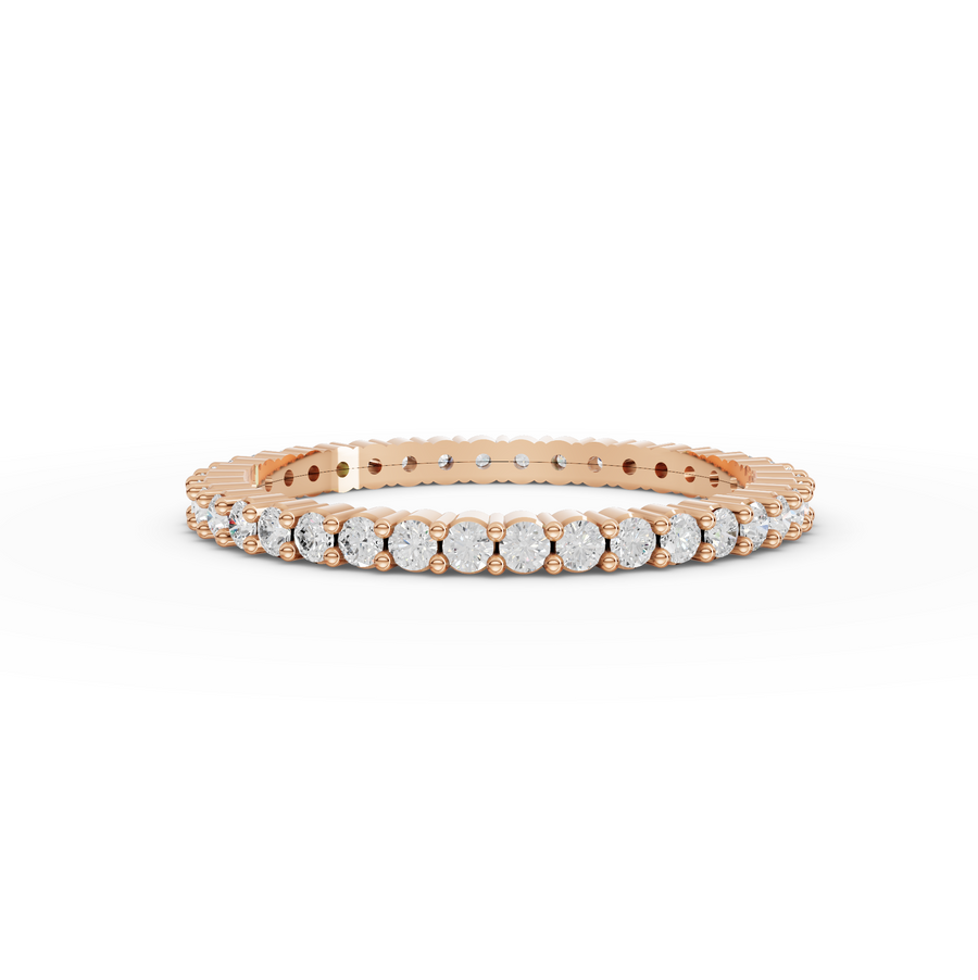 0.48 Ct Round Micro Prong Full Eternity Band
