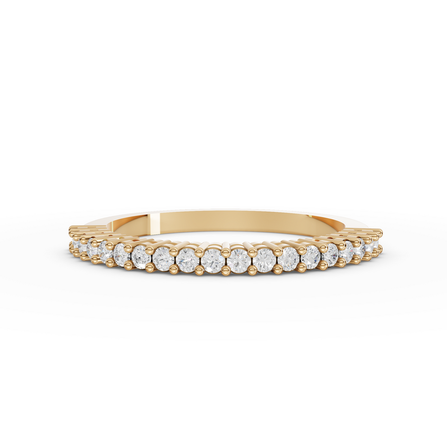 0.24 Ct Round Shared-Prong Full Etenity Ring