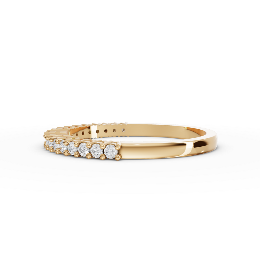 0.24 Ct Round Shared-Prong Full Etenity Ring