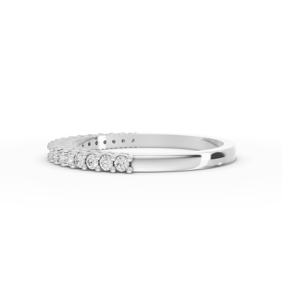 0.24 Ct Round Shared-Prong Full Etenity Ring