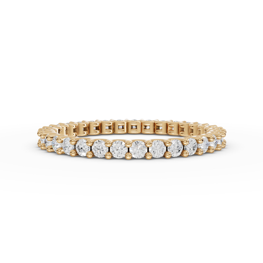 0.66 Ct Round U-Prong Full Eternity Ring