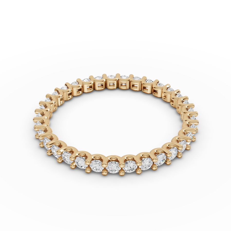 0.66 Ct Round U-Prong Full Eternity Ring