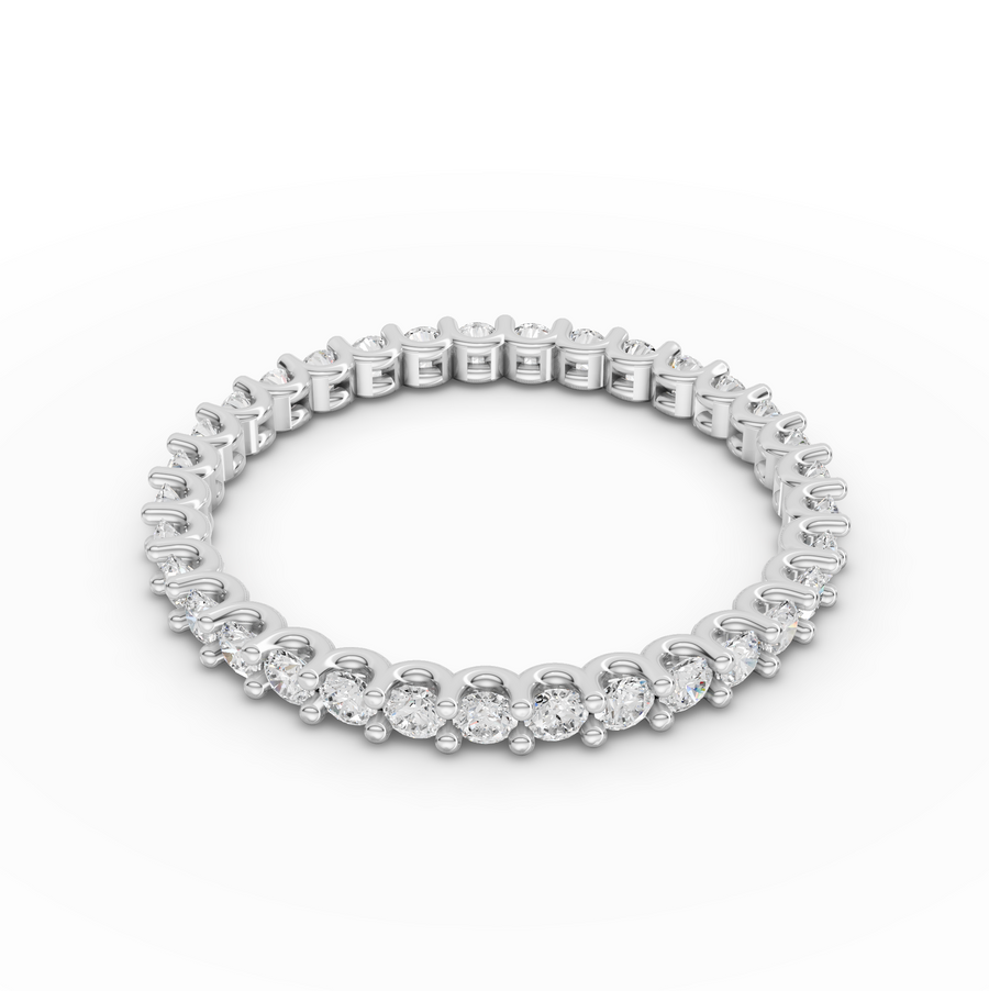 0.66 Ct Round U-Prong Full Eternity Ring