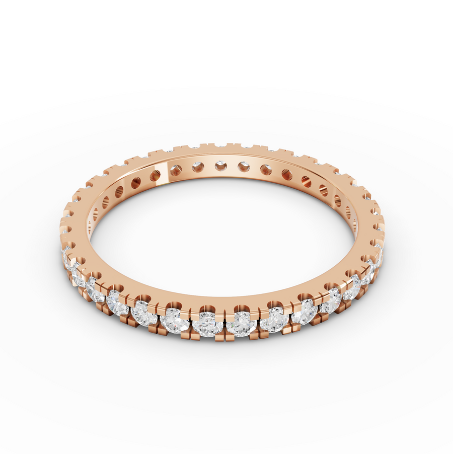 0.66 Ct Round Bar-Set Full Eternity Ring