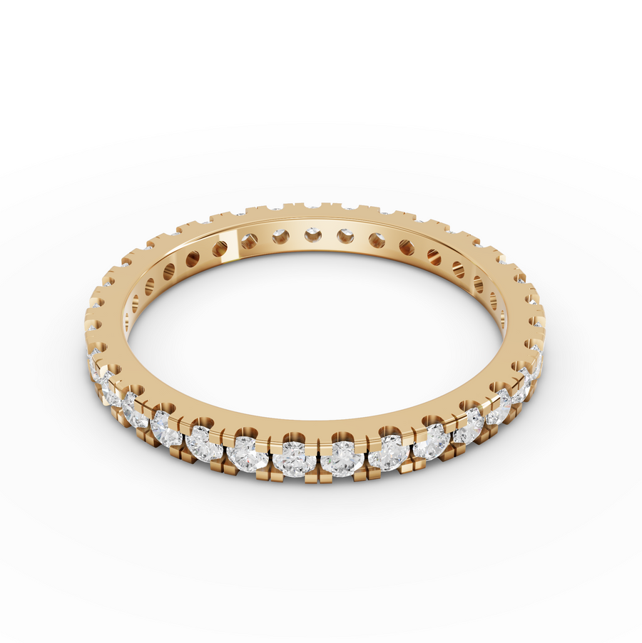 0.66 Ct Round Bar-Set Full Eternity Ring