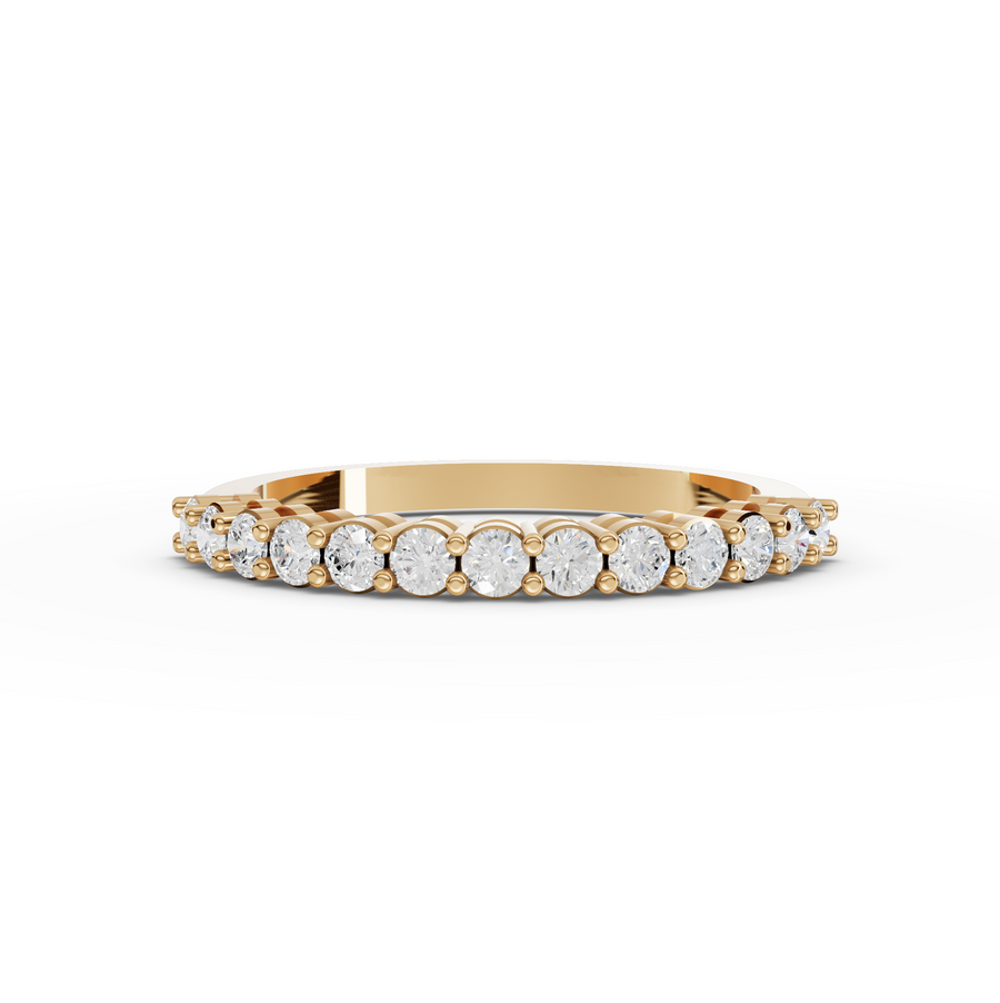 0.39 Ct Round Shared-Prong Full Etenity Ring