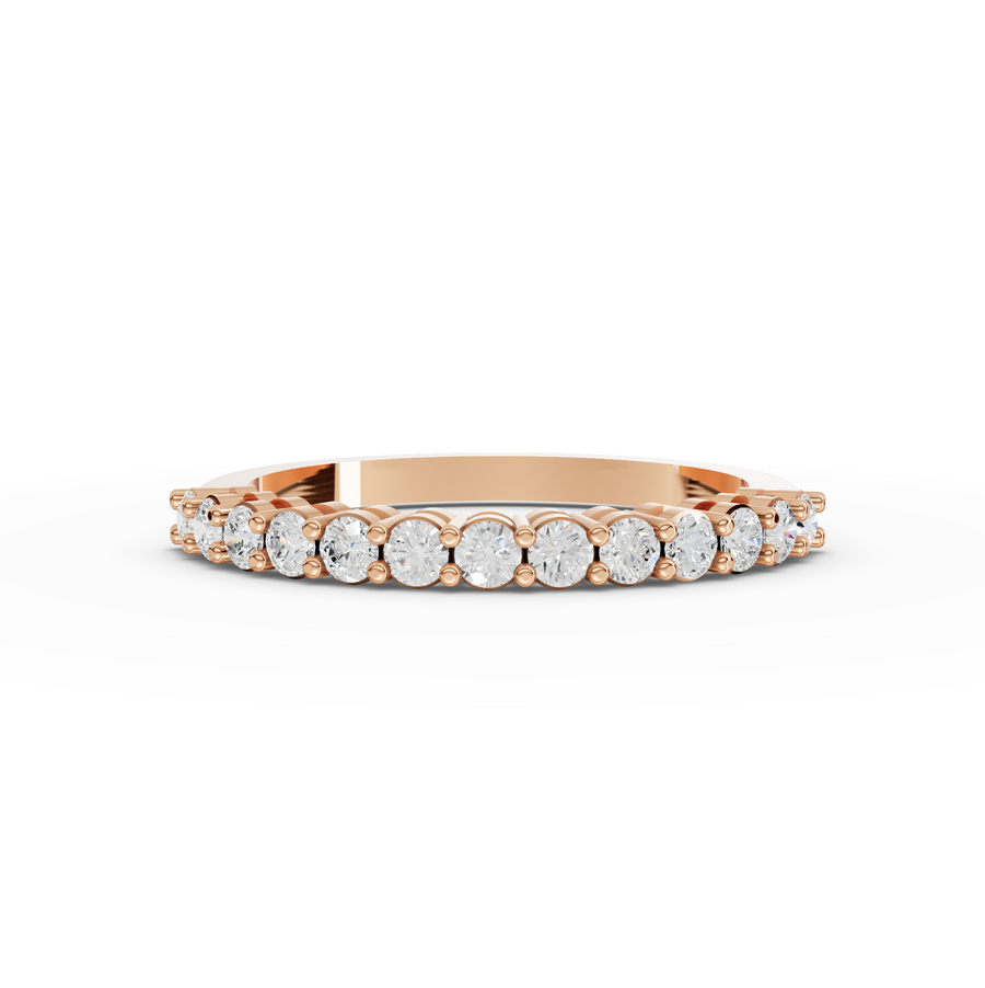 0.39 Ct Round Shared-Prong Full Etenity Ring