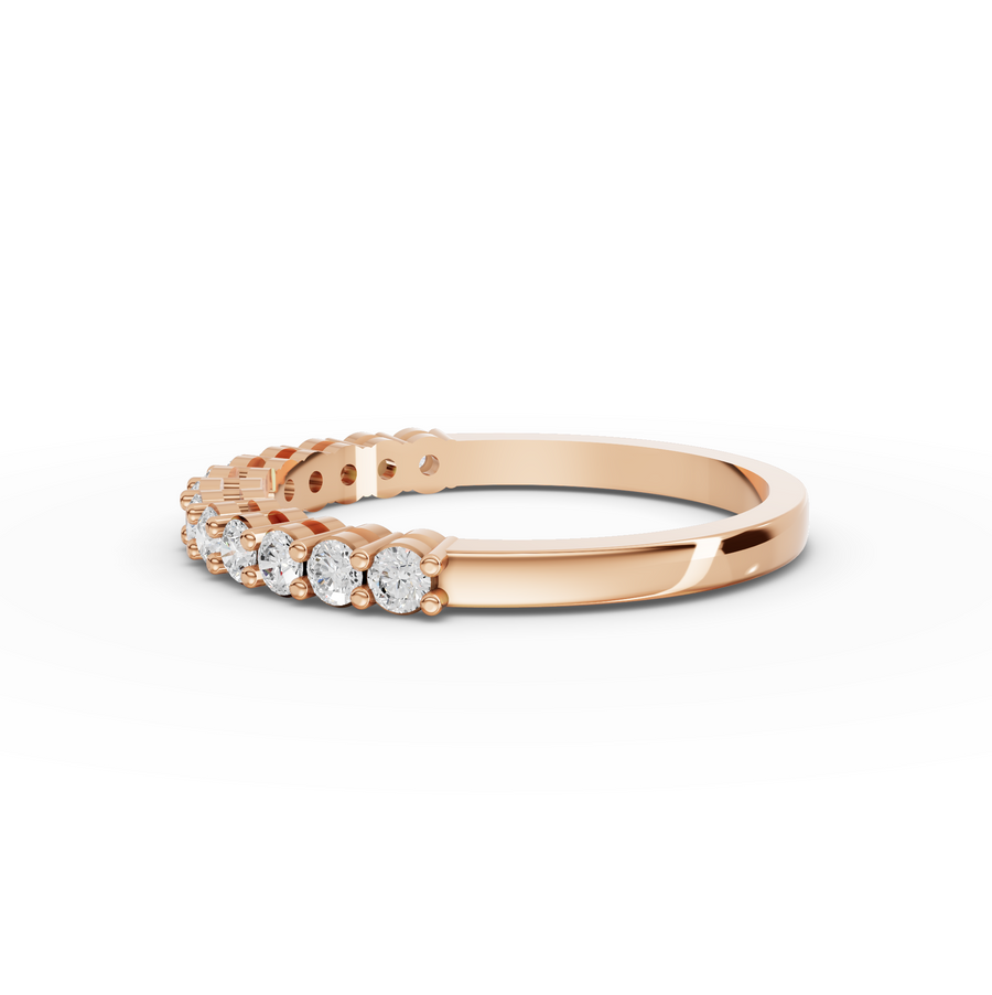 0.39 Ct Round Shared-Prong Full Etenity Ring