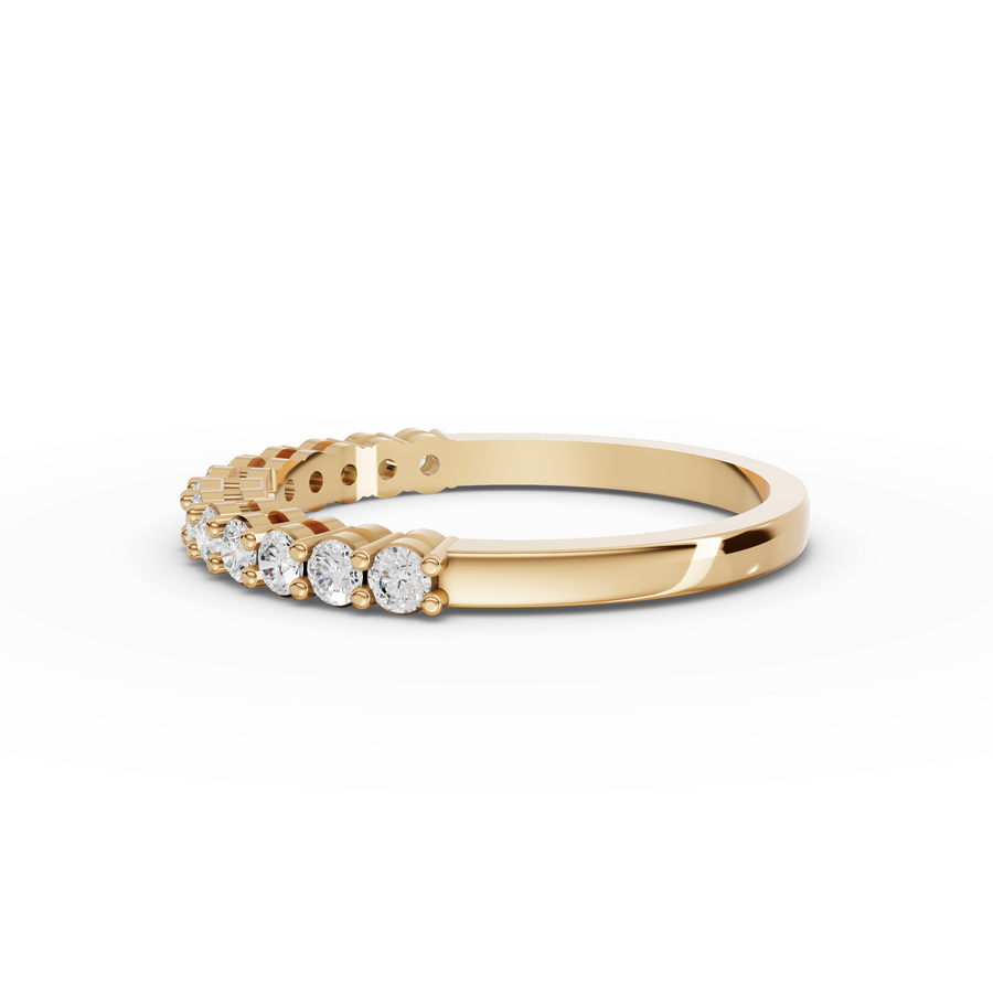 0.39 Ct Round Shared-Prong Full Etenity Ring
