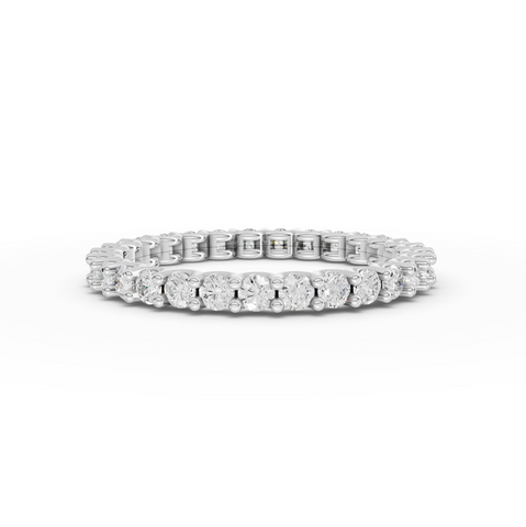 0.87 Ct round-lab-diamond-channel-set-full-eternity-wedding-band-ring