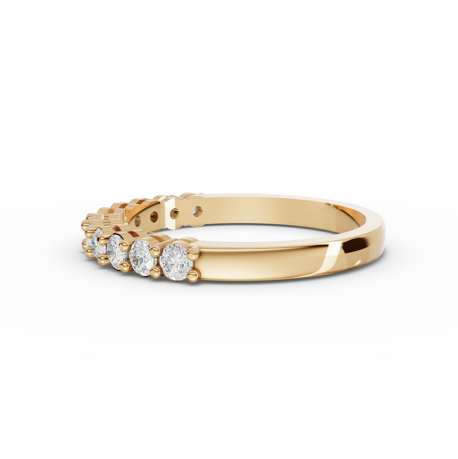 0.47 Ct Round Shared-Prong Full Etenity Ring
