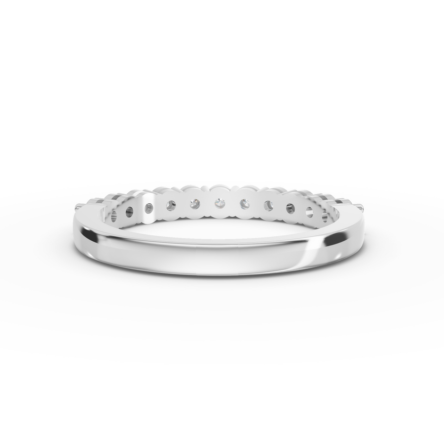 0.47 Ct Round Shared-Prong Full Etenity Ring