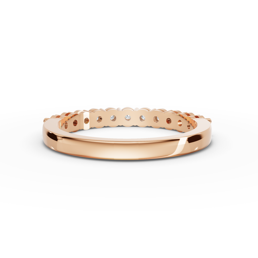 0.47 Ct Round Shared-Prong Full Etenity Ring