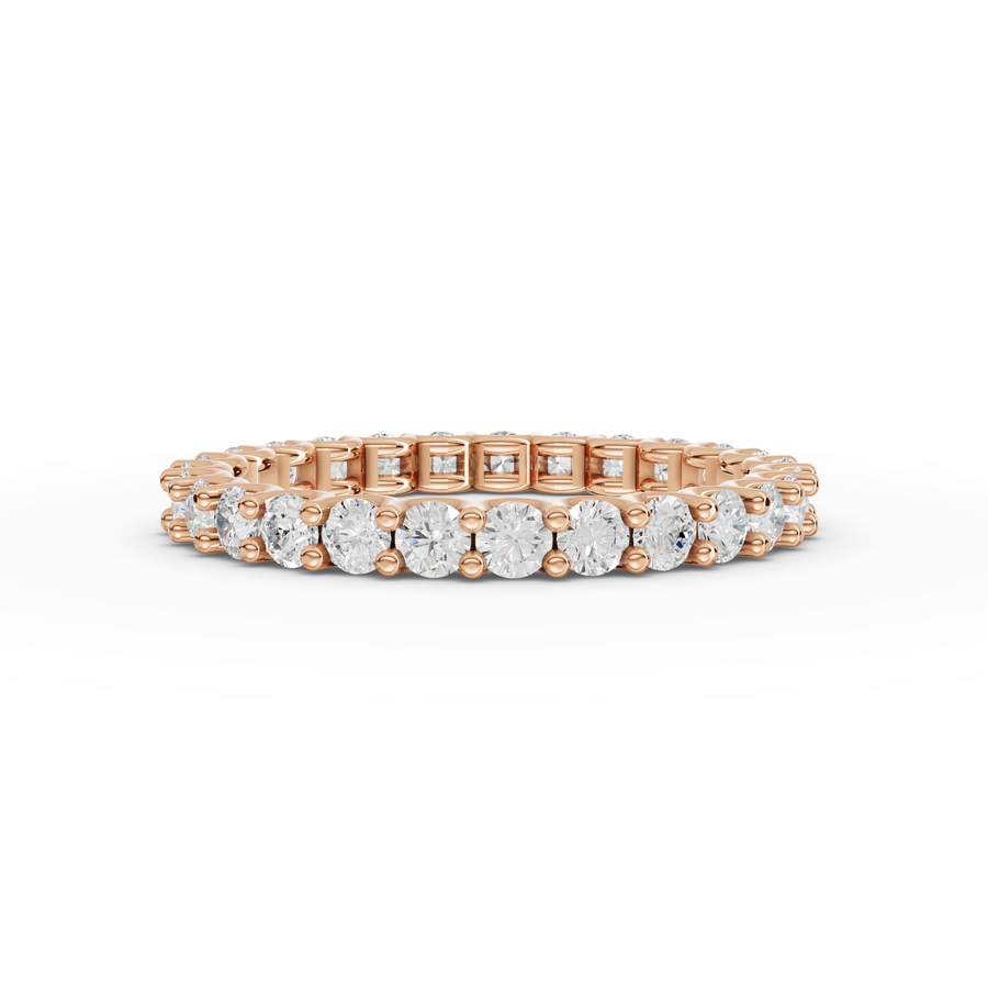 1.15 Ct Round U-Prong Full Eternity Ring
