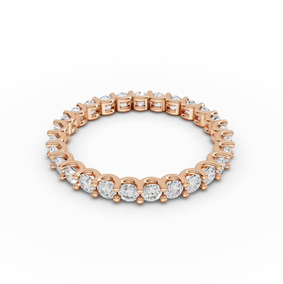 1.15 Ct Round U-Prong Full Eternity Ring