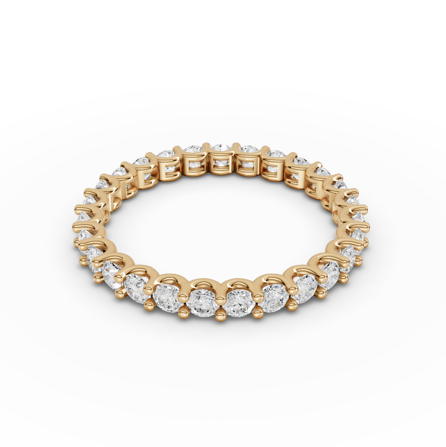 1.15 Ct Round U-Prong Full Eternity Ring