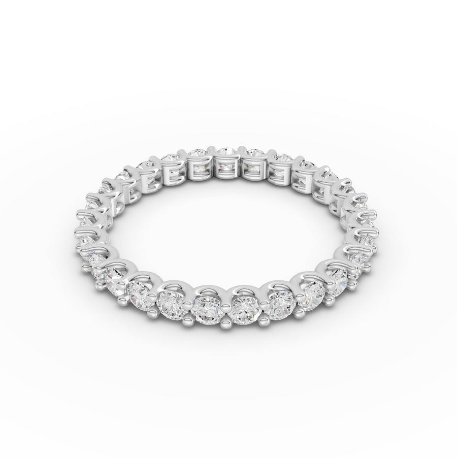 1.15 Ct Round U-Prong Full Eternity Ring