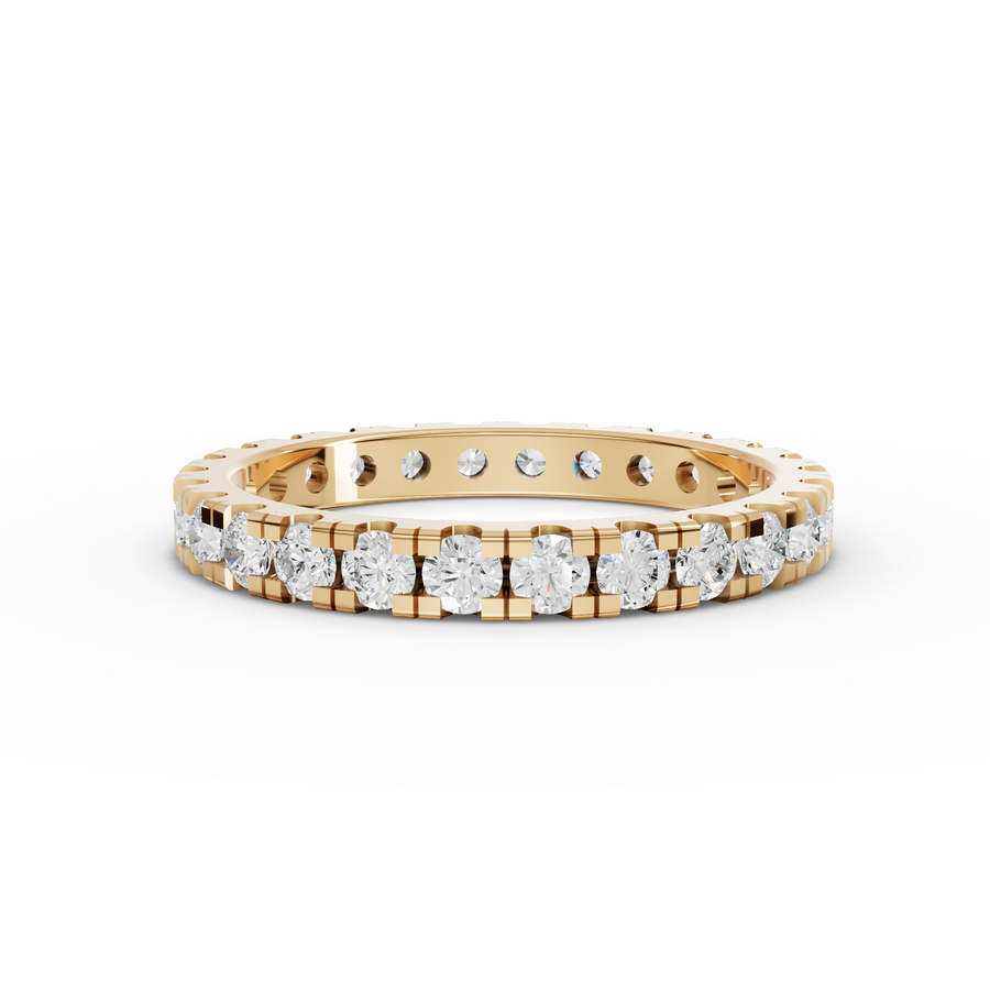 1.11 Ct Round Bar-Set Full Eternity Ring