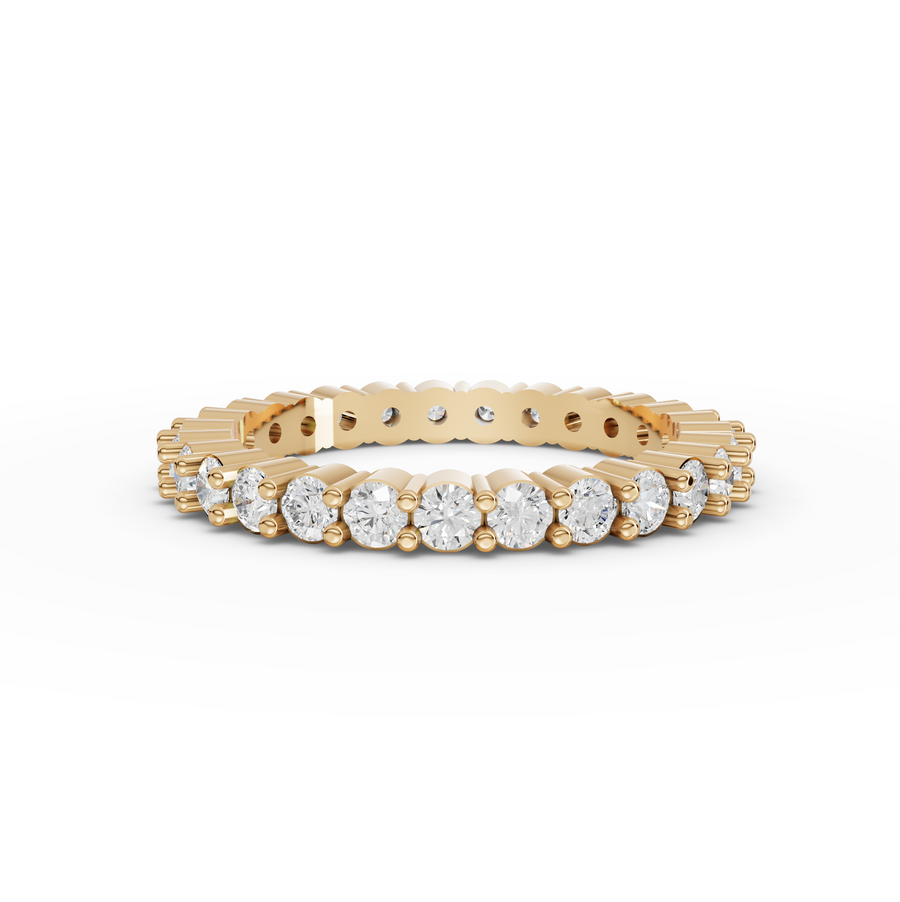 1.15 Ct Round Baskets Setting Full Eternity Ring