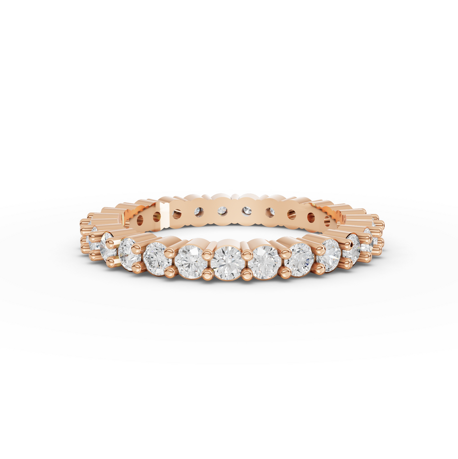 1.15 Ct Round Baskets Setting Full Eternity Ring