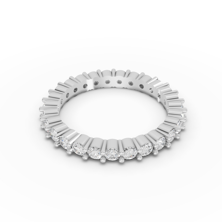 1.15 Ct Round Baskets Setting Full Eternity Ring