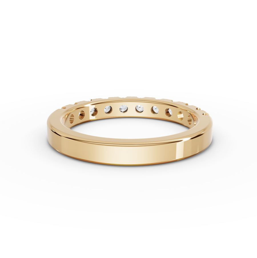 0.65 Ct Round Channel Set Half Eternity Band