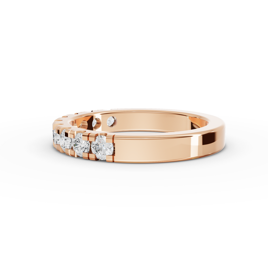 0.70 Ct Round Bar-Set Full Eternity Ring