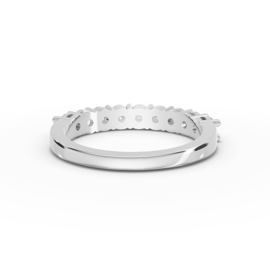 0.70 Ct Round Shared-Prong Full Etenity Ring