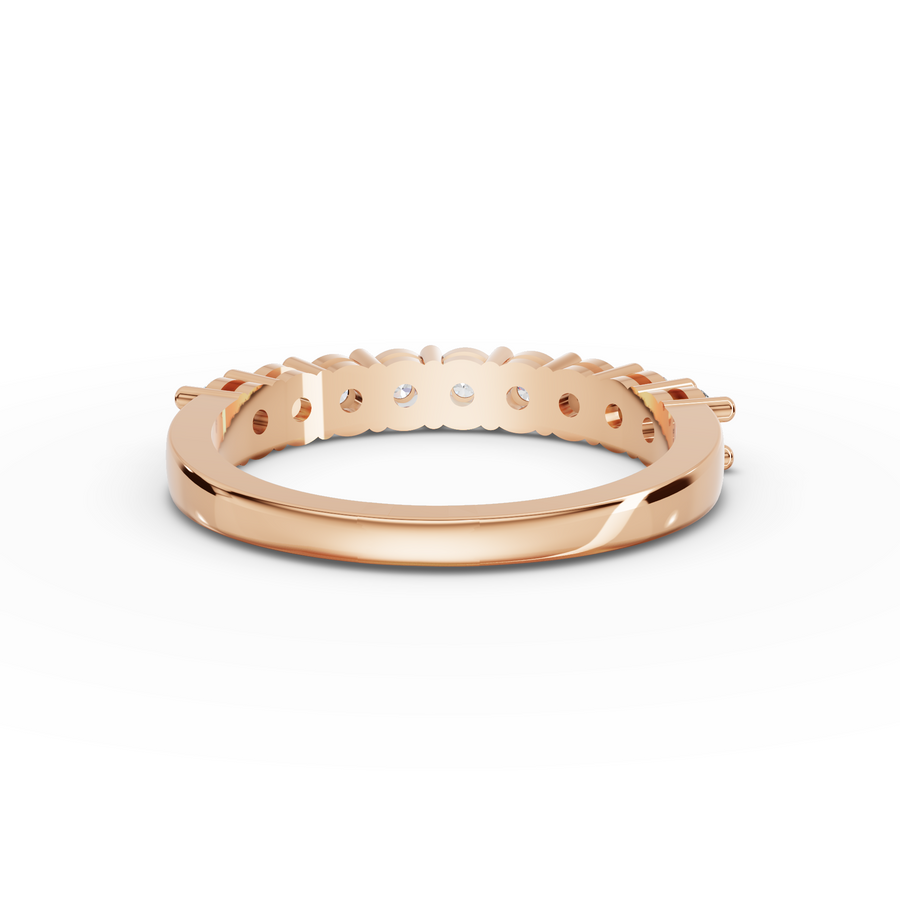 0.70 Ct Round Shared-Prong Full Etenity Ring