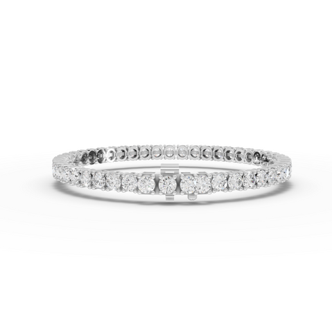 7.56 Ct Classic 4-Prong Round Lab Diamond Tennis Bracelet
