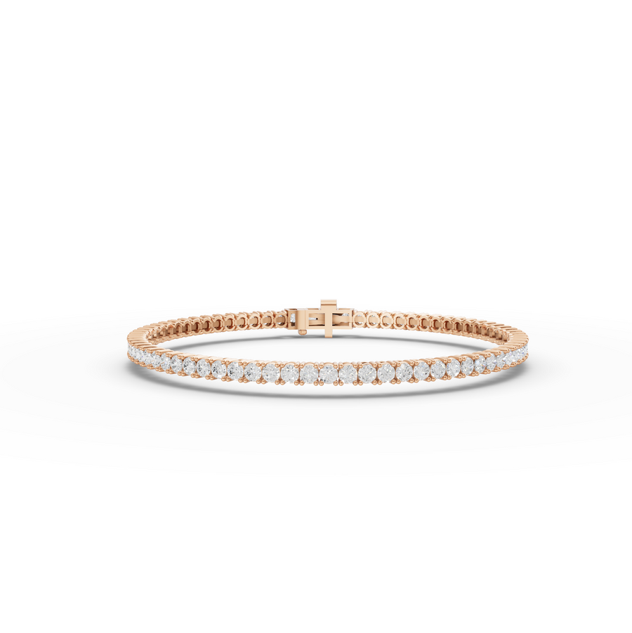 3.00 Ct Apx Round Tennis Bracelet Diamond