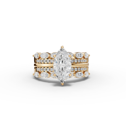 2.39 Ct Seraphina Marquise Lab Grown Diamond Split Shank Ring