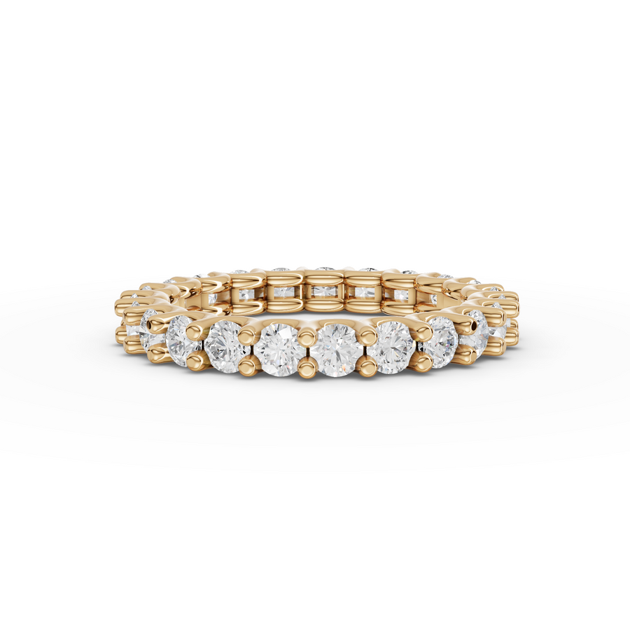 0.70 Ct Round Bar-Set Full Eternity Band