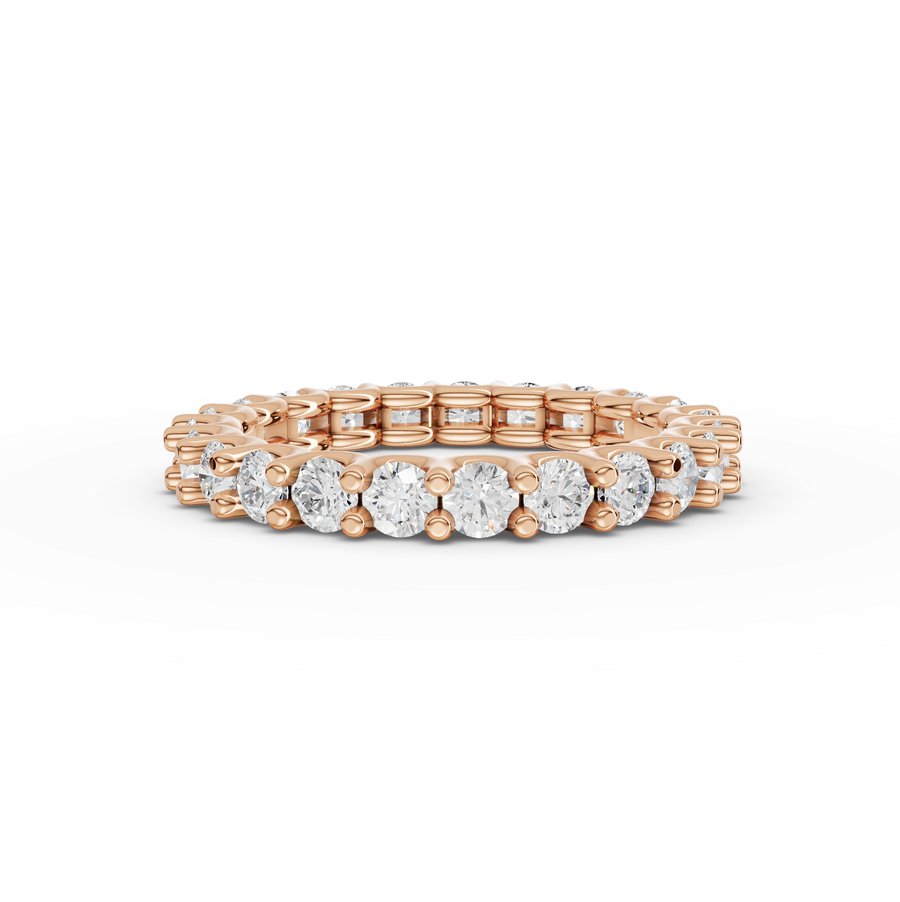 0.70 Ct Round Bar-Set Full Eternity Band