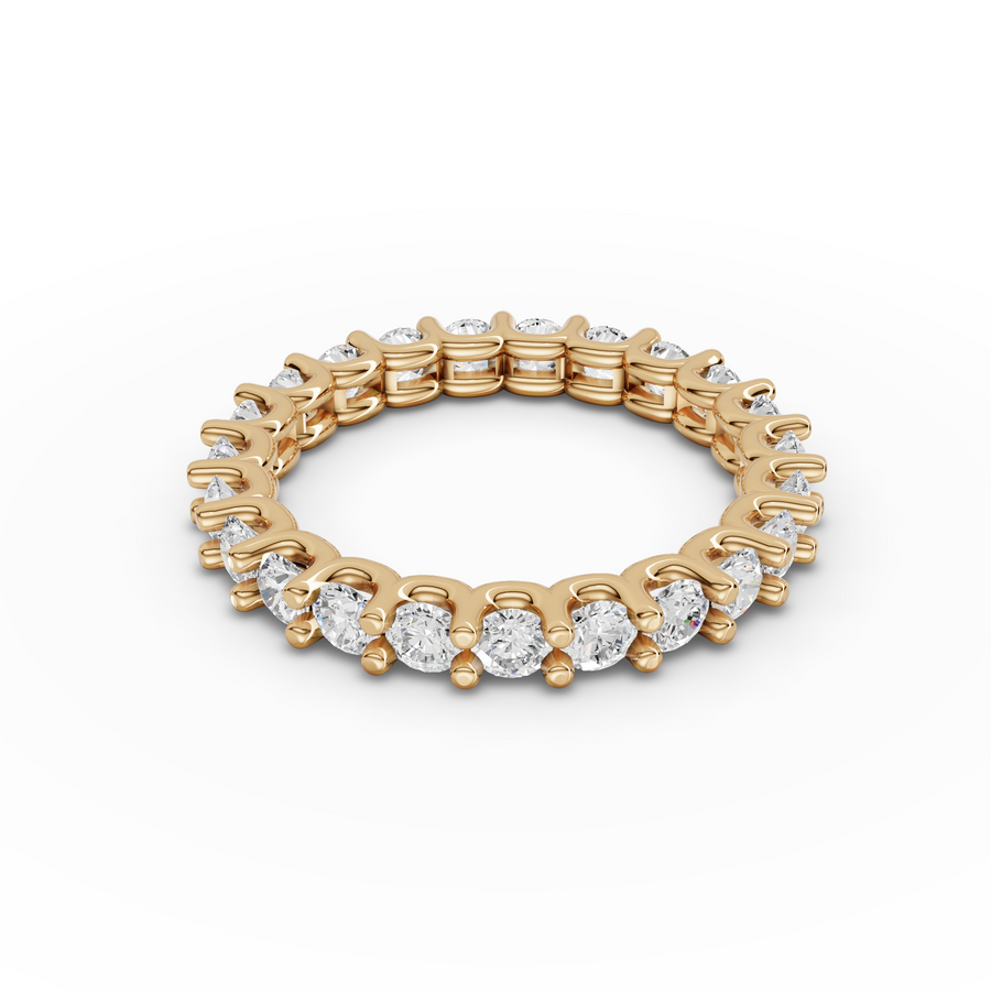 0.70 Ct Round Bar-Set Full Eternity Band