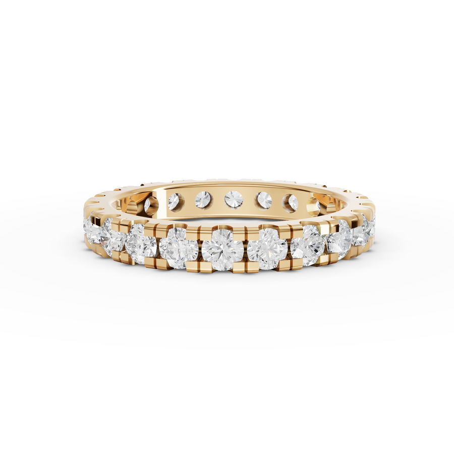 1.70 Ct Round Bar-Set Full Eternity Band