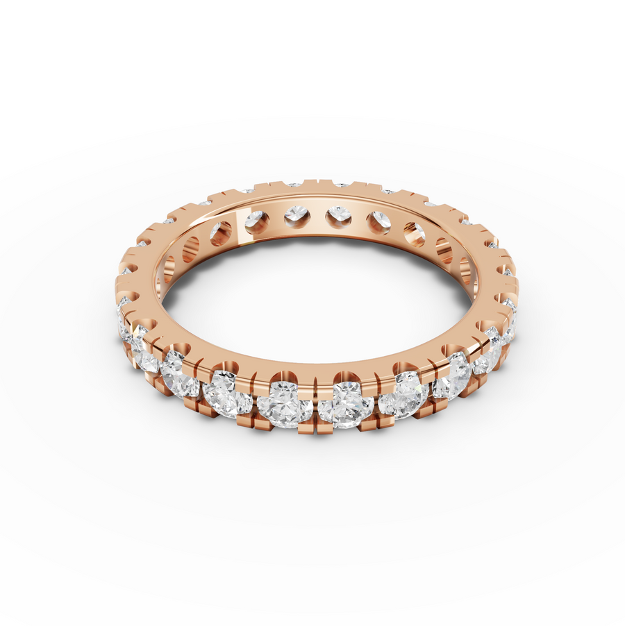 1.70 Ct Round Bar-Set Full Eternity Band