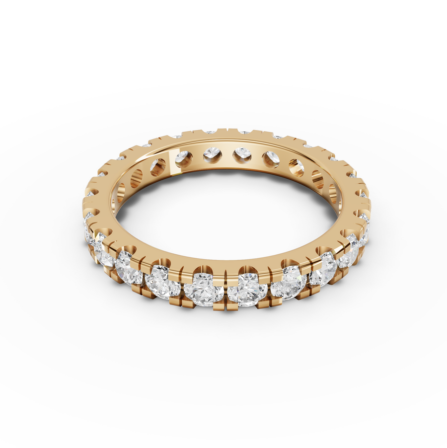 1.70 Ct Round Bar-Set Full Eternity Band