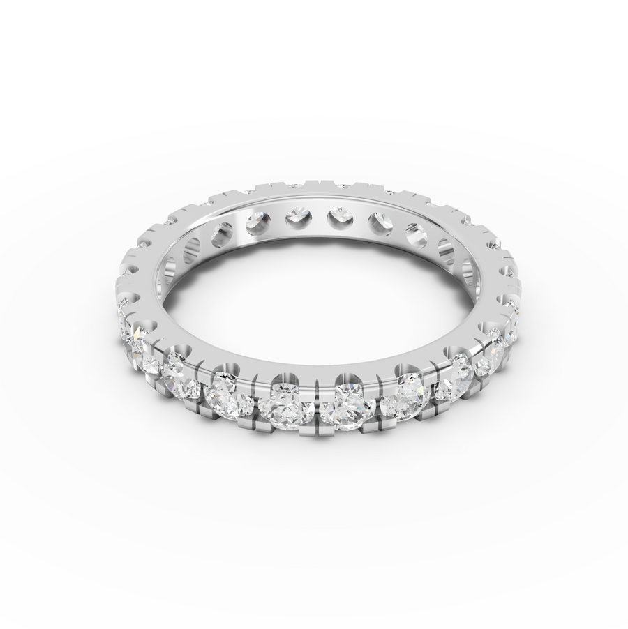 1.70 Ct Round Bar-Set Full Eternity Band