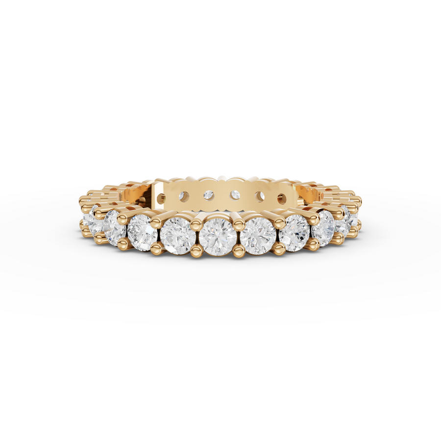 1.78 Ct Round Baskets Setting Full Eternity Ring