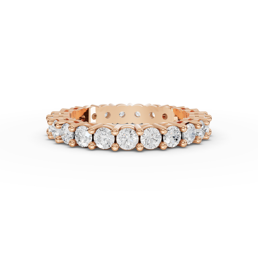 1.78 Ct Round Baskets Setting Full Eternity Ring