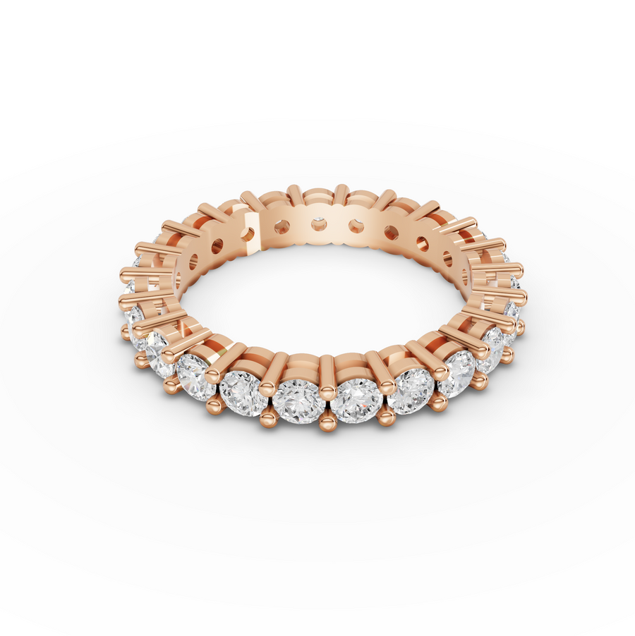 1.78 Ct Round Baskets Setting Full Eternity Ring