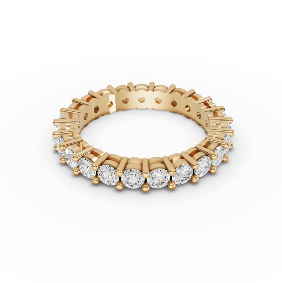 1.78 Ct Round Baskets Setting Full Eternity Ring