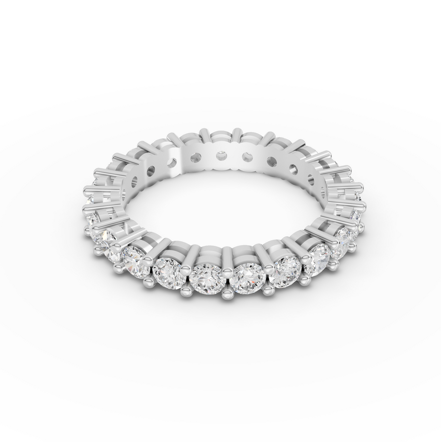 1.78 Ct Round Baskets Setting Full Eternity Ring