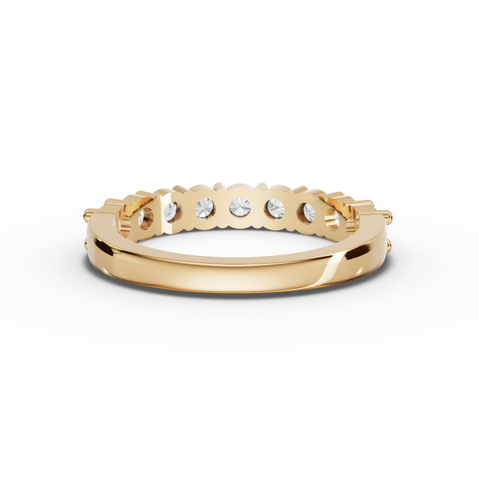 0.91 Ct Marvella Round Lab Grown Diamond Half Eternity Band