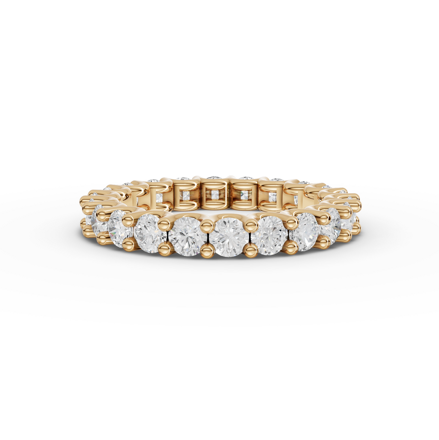 2.23 Ct Round U-Prong Full Eternity Ring