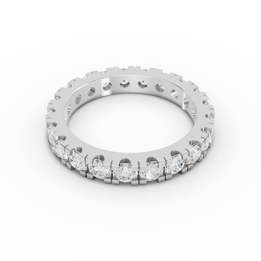 2.13 Ct Round Bar-Set Full Eternity Band